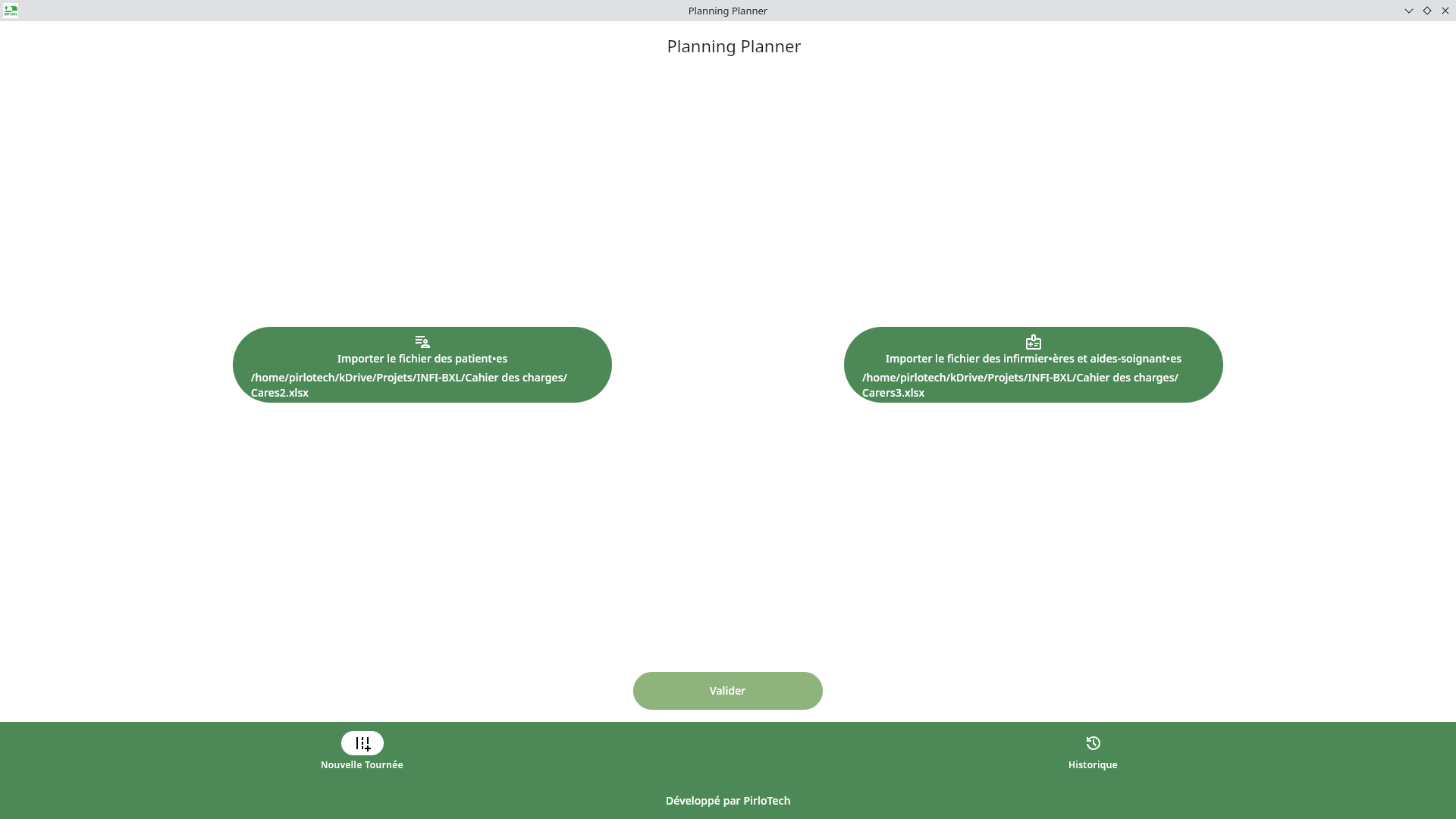 Capture d'écran planning planner n°1