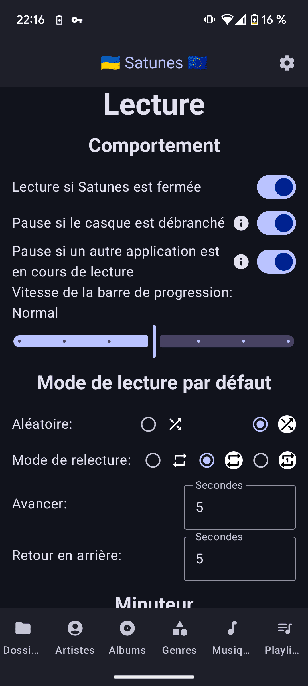 Capture d'écran satunes n°14